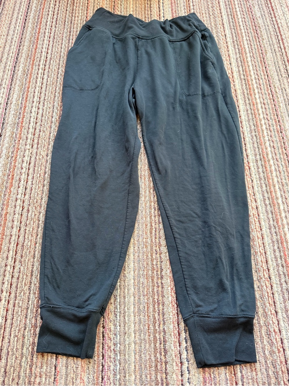 Athleta Black Fleece Jogger Sweatpants | Size XL | Cozy Lounge Activewear